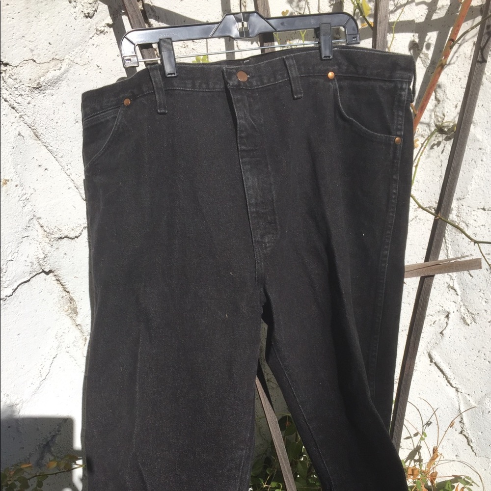 Black Wrangler Jeans, 100% cotton.